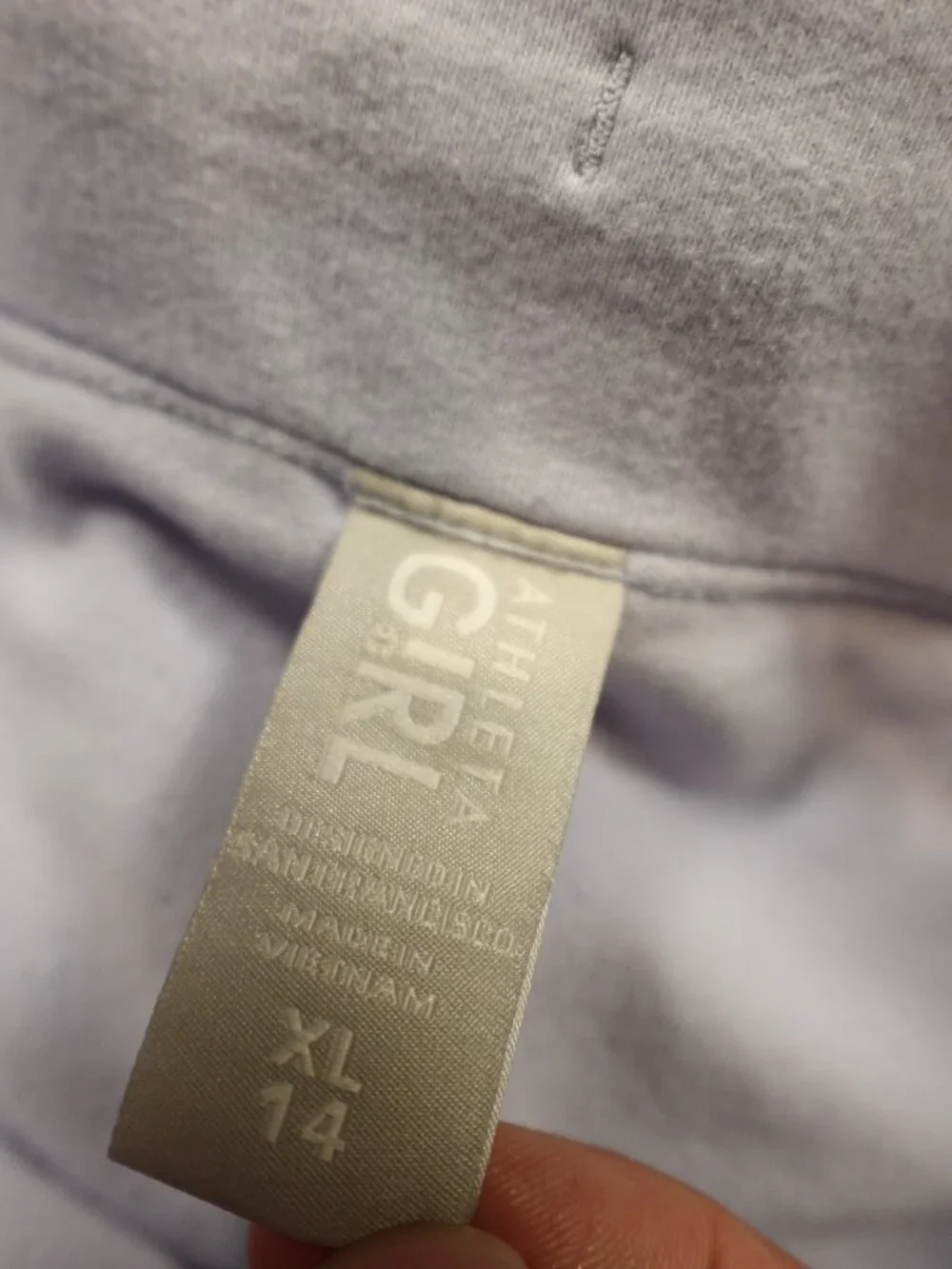 Athleta Girl Running Shorts Girls XL/14 Light Lavender Lined Athletic 3
